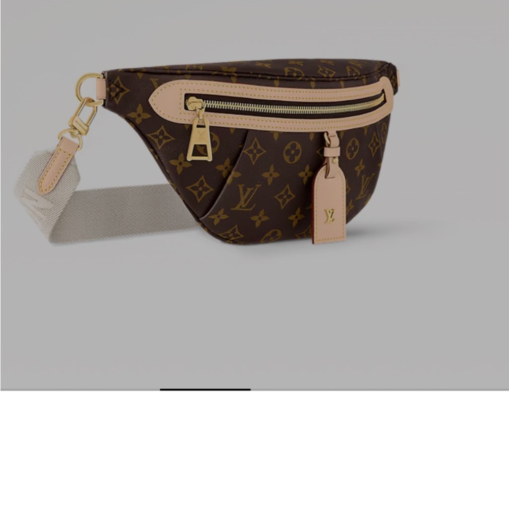 Louis Vuitton Brown and Gold Monogram Crossbody Bag